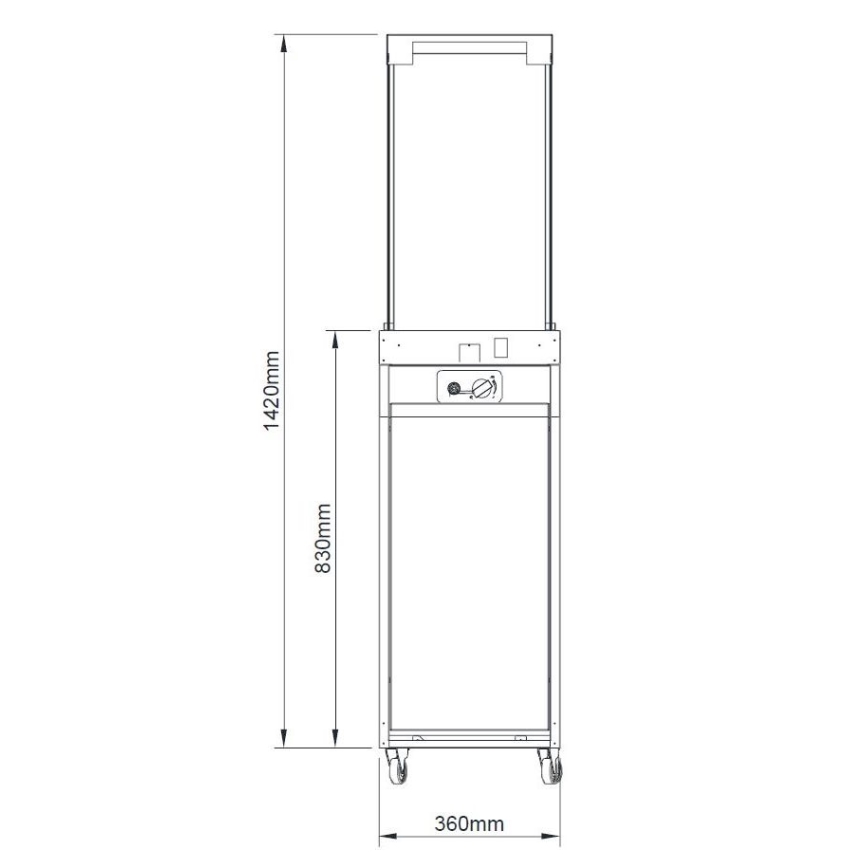 Brilagi - Cheminée extérieure au gaz FLARO GAS 142 x 36 cm 8 kW 1 x pile AAA anthracite + housse de protection