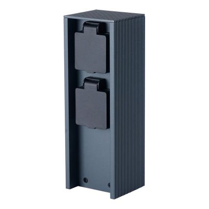 Brilagi - Colonne de prises d'extérieur PILLAR 2Z SCHUKO 230V IP44 anthracite
