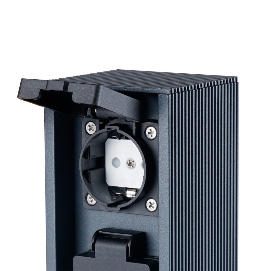 Brilagi - Colonne de prises d'extérieur PILLAR 2Z SCHUKO 230V IP44 anthracite