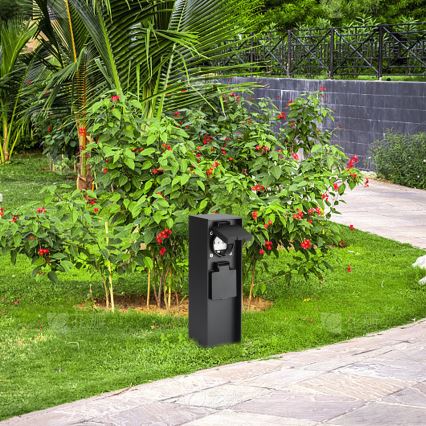 Brilagi - Colonne de prises d'extérieur PILLAR 2Z SCHUKO 230V IP44 noire