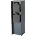 Brilagi - Colonne de prises extérieur PILLAR 2Z SCHUKO 230V IP44 anthracite