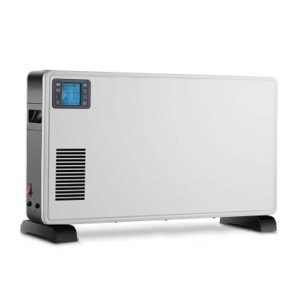 Brilagi - Convecteur à air chaud 1000/1300/2300W LCD/minuteur/TURBO/thermostat blanc + Télécommande