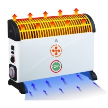 Brilagi - Convecteur à air chaud 750/1250/2000W minuteur/thermostat