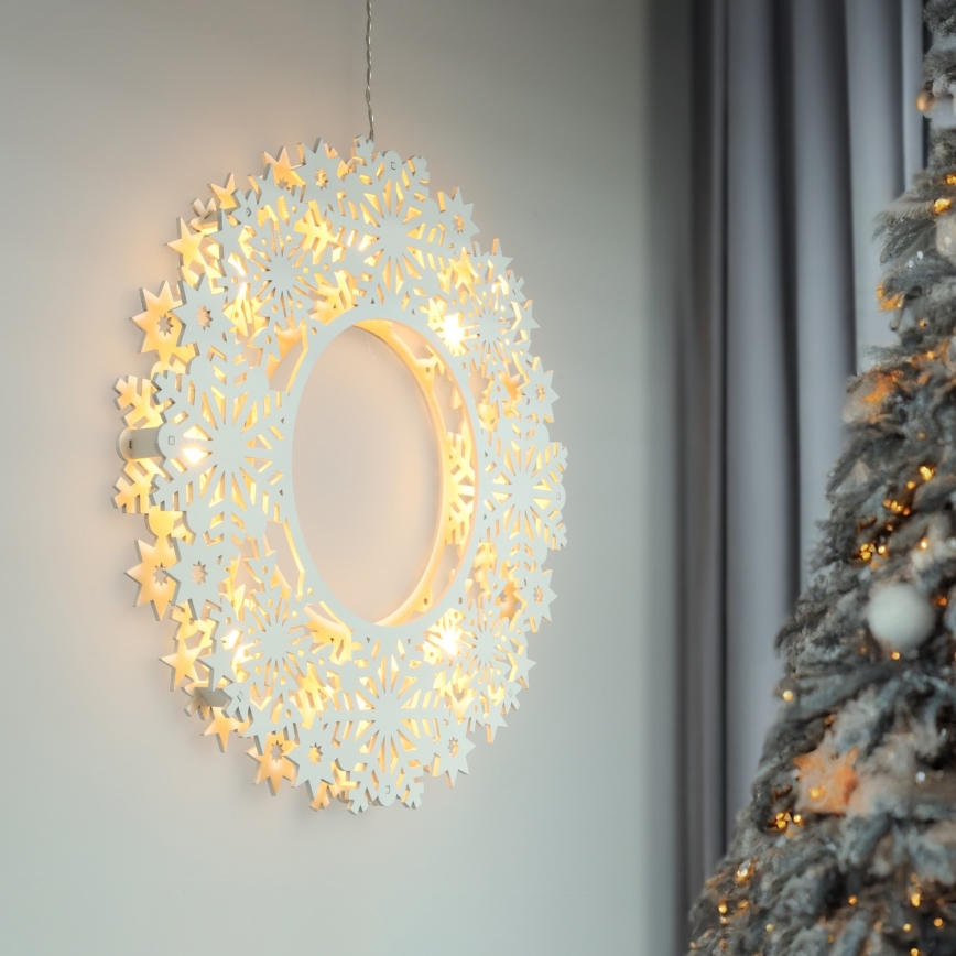 Brilagi - Couronne de Noël LED 30 cm (2x AA)