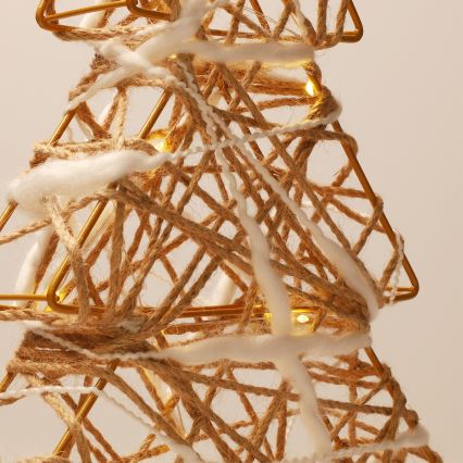 Brilagi - Décoration de Noël à LED (2xAA) 34x31 cm, sapin