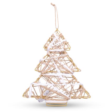 Brilagi - Décoration de Noël à LED (2xAA) 34x31 cm, sapin