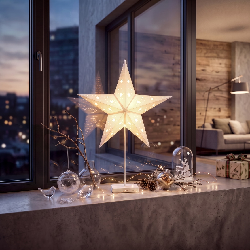 BRILAGI - Décoration de Noël à LED/3xAA 70x60 cm étoile