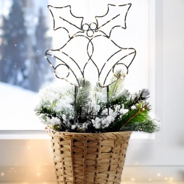 Brilagi - Décoration de Noël à LED, clochettes, 3xAA, IP44