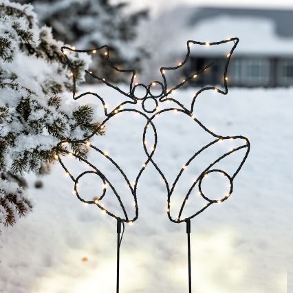 Brilagi - Décoration de Noël à LED, clochettes, 3xAA, IP44