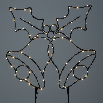 Brilagi - Décoration de Noël à LED, clochettes, 3xAA, IP44
