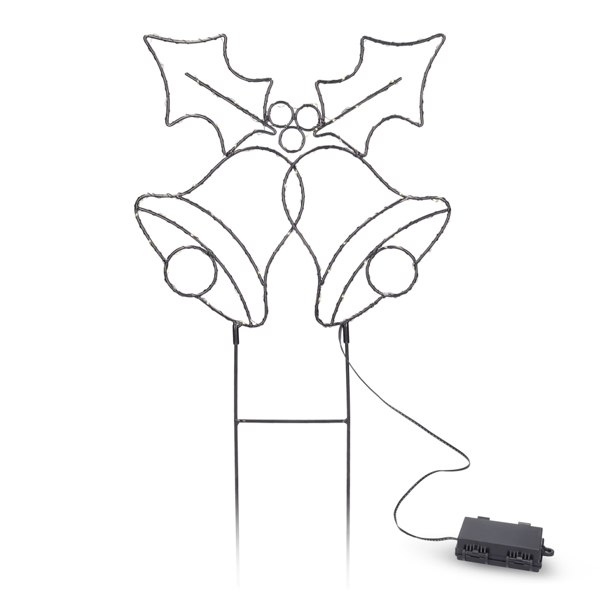 Brilagi - Décoration de Noël à LED, clochettes, 3xAA, IP44