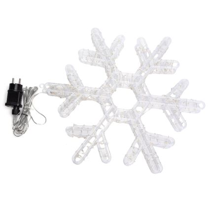 BRILAGI - LED Décoration de Noël extérieure LED/6W/8 fonctions 43 cm IP44 flocon blanc chaud