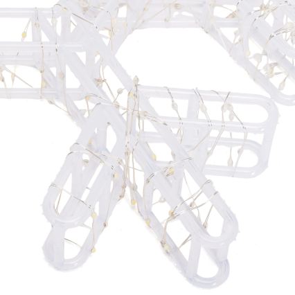 BRILAGI - LED Décoration de Noël extérieure LED/6W/8 fonctions 43 cm IP44 flocon blanc chaud