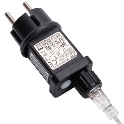 BRILAGI - Décoration de Noël d'extérieur LED/3,6W/8 fonctions IP44 41 cm blanc chaud noeud/argenté
