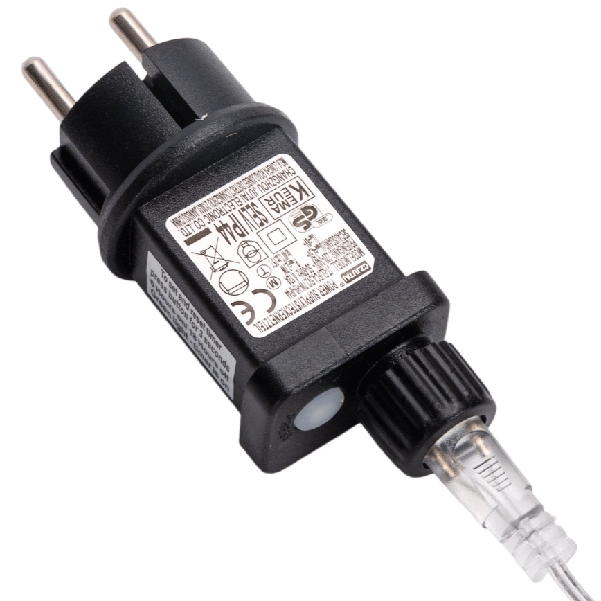 BRILAGI - Décoration de Noël d'extérieur LED/3,6W/8 fonctions IP44 41 cm blanc chaud noeud/argenté