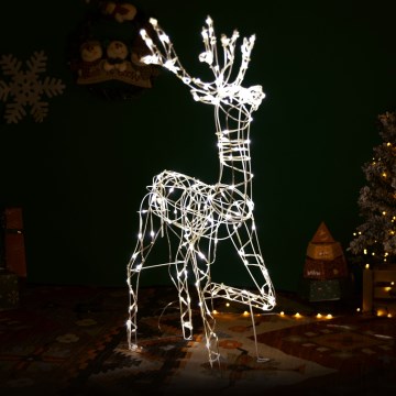 Brilagi - Décoration de Noël extérieure LED/3,6W/31/230V 2700K 105 cm IP44 renne