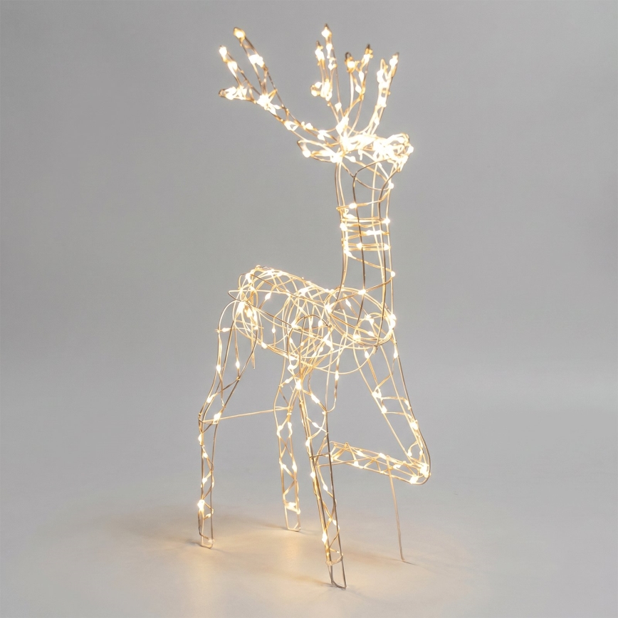 BRILAGI - Décoration de Noël extérieure LED/3,6W/8 fonctions 150 cm IP44 renne blanc chaud