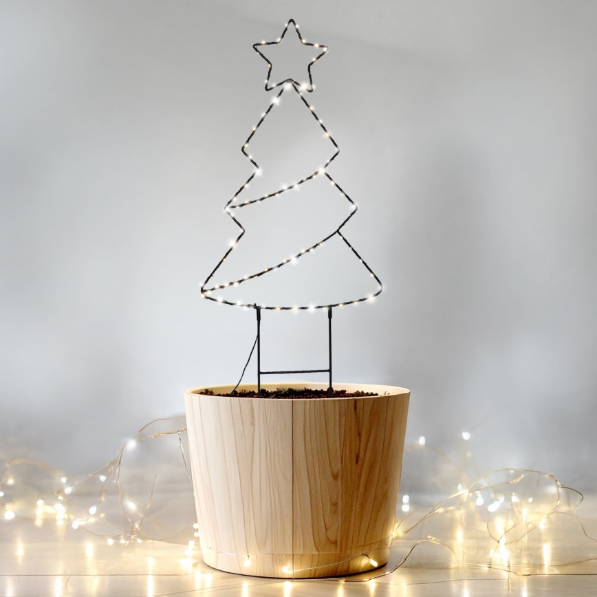 Brilagi - Décoration de Noël extérieure LED/3xAA IP44, sapin