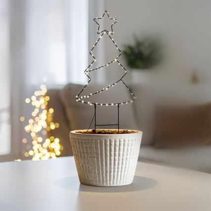 Brilagi - Décoration de Noël extérieure LED/3xAA IP44, sapin