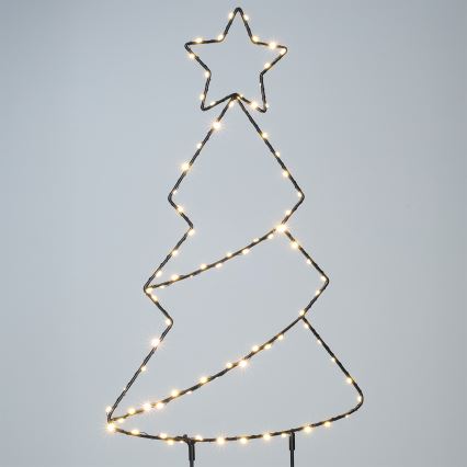 Brilagi - Décoration de Noël extérieure LED/3xAA IP44, sapin