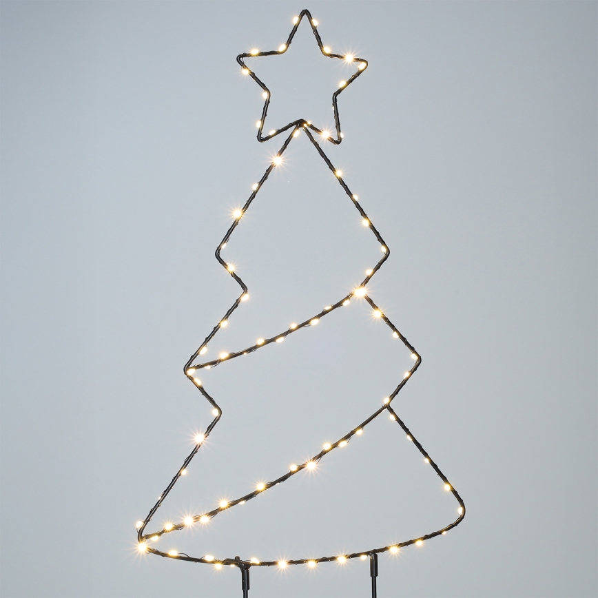Brilagi - Décoration de Noël extérieure LED/3xAA IP44, sapin
