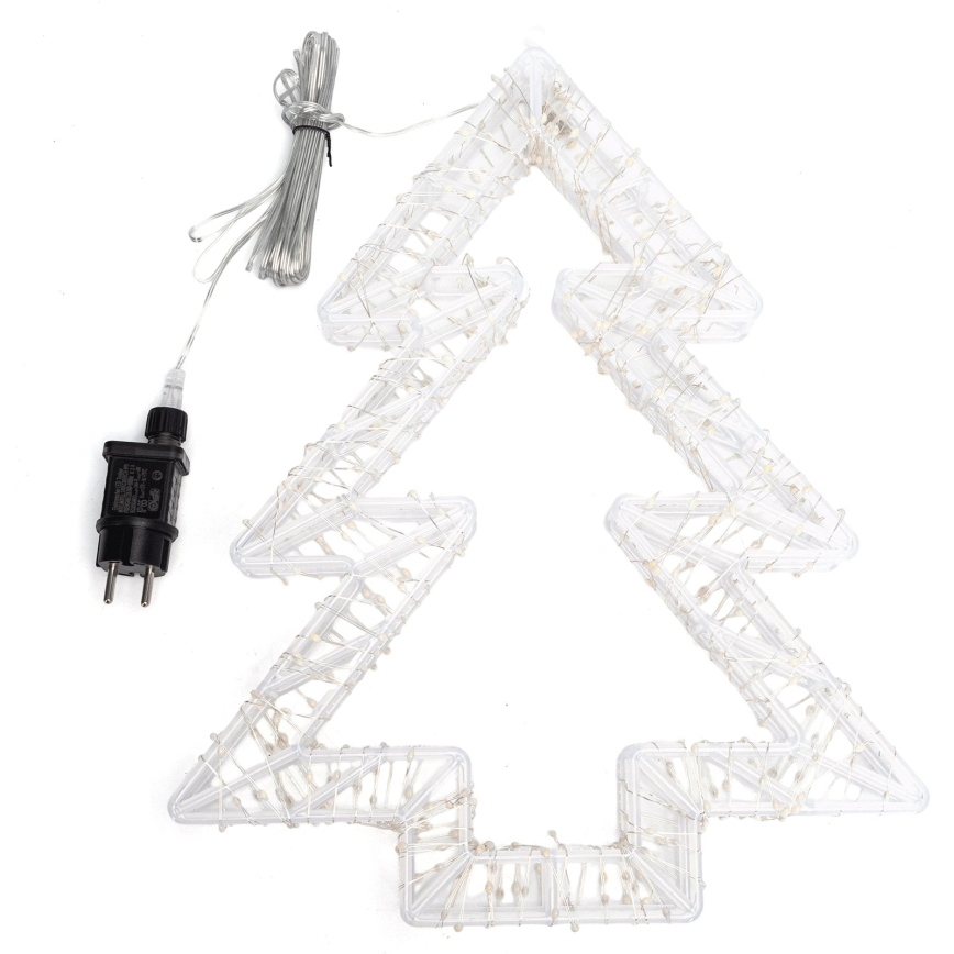BRILAGI - Décoration de Noël extérieure LED/6W/8 fonctions 43 cm IP44 sapin blanc chaud