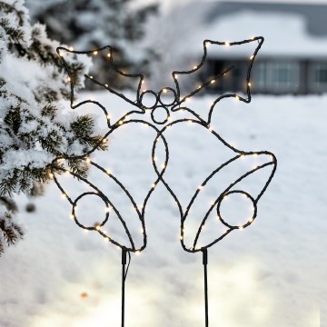 Brilagi - Décoration de Noël extérieure LED, clochettes, 55x32 cm, 3xAA, IP44