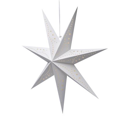 Brilagi - Décoration de Noël LED/2xAA, étoile 60 cm, blanc chaud