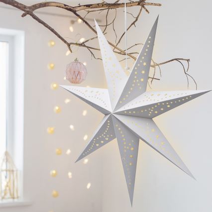 Brilagi - Décoration de Noël LED/2xAA étoile blanc chaud