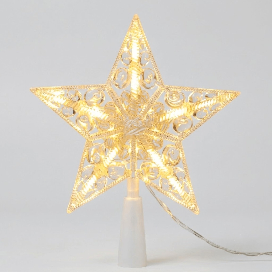 BRILAGI - décoration de Noël LED/3xAA étoile 17 cm blanc chaud