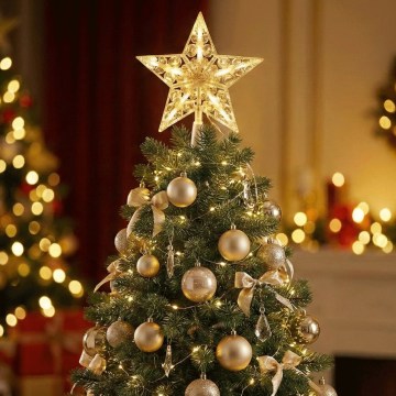 BRILAGI - décoration de Noël LED/3xAA étoile 17 cm blanc chaud