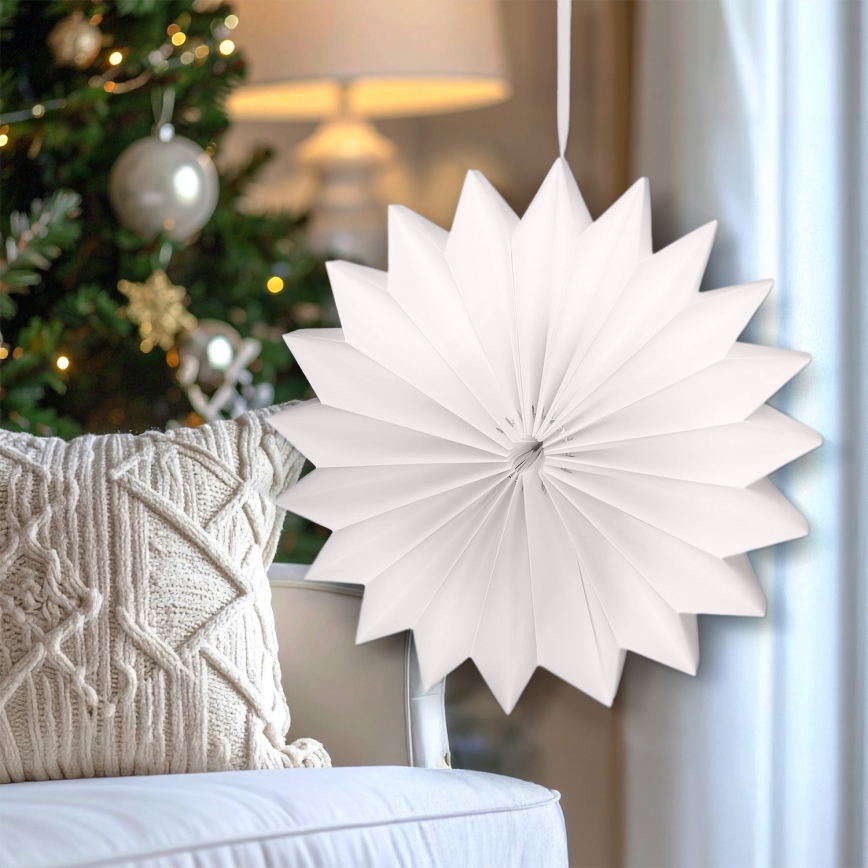Brilagi - Décoration de Noël LED, flocon 32 cm, fonctionne avec 2 piles AA