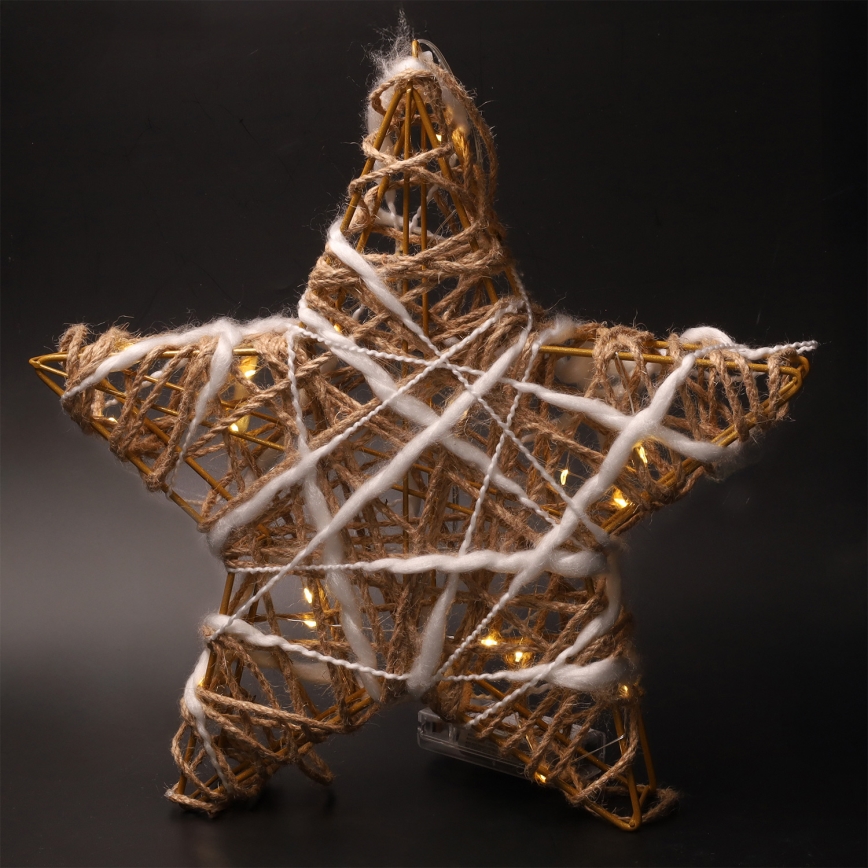 Brilagi - Décoration de Noël LED LED/2xAA 30x28 cm étoile