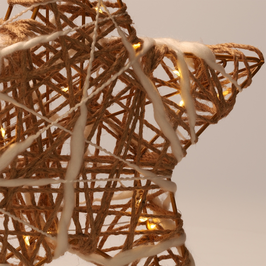 Brilagi - Décoration de Noël LED LED/2xAA 30x28 cm étoile