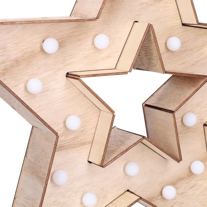 Brilagi - Décoration de Noël LED LED/2xAA 38x40 cm étoile