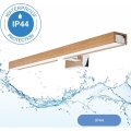 Brilagi - Éclairage de miroir salle de bain WOODY MIRROR LED/12W/230V 60 cm IP44 chêne/chrome brillant