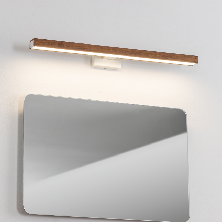 Brilagi - Éclairage de miroir salle de bain WOODY MIRROR LED/12W/230V 60 cm IP44 chêne cerise/blanc