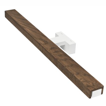 Brilagi - Éclairage de miroir salle de bain WOODY MIRROR LED/12W/230V 60 cm IP44 chêne noyer/blanc