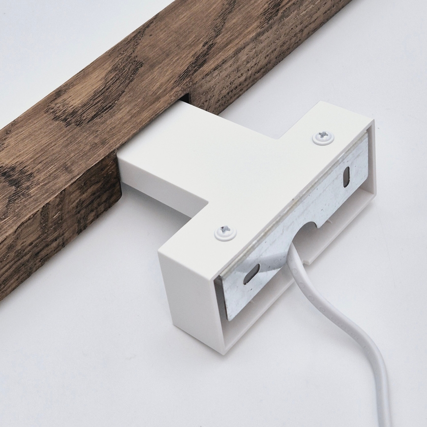 Brilagi - Éclairage de miroir salle de bain WOODY MIRROR LED/12W/230V 60 cm IP44 chêne noyer/blanc