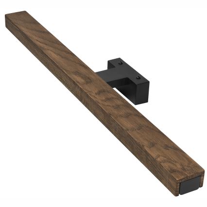 Brilagi - Éclairage de miroir salle de bain WOODY MIRROR LED/12W/230V 60 cm IP44 chêne noyer/noir