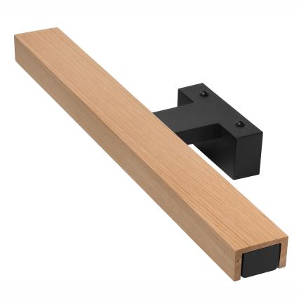 Brilagi - Éclairage de miroir salle de bain WOODY MIRROR LED/8W/230V 40 cm IP44 chêne/noir