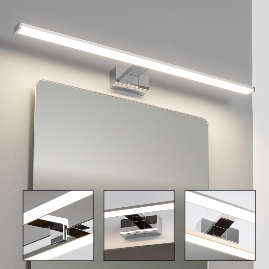 Brilagi - Éclairage LED 3 en 1 pour miroir de salle de bains VESTRA LED/15W/230V 80 cm IP44 chrome brillant