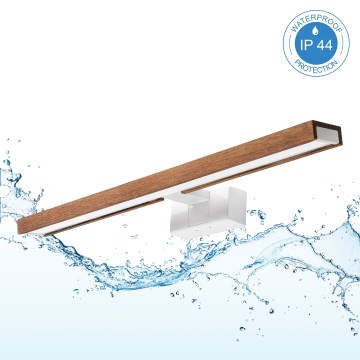 Brilagi - Éclairage LED 3-en-1 pour miroir de salle de bains WOODY MIRROR LED/12W/230V 60 cm IP44 blanc/chêne/cerisier