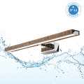 Brilagi - Éclairage LED 3 en 1 pour miroir de salle de bains WOODY MIRROR LED/12W/230V 60 cm IP44 chrome brillant/chêne/noyer