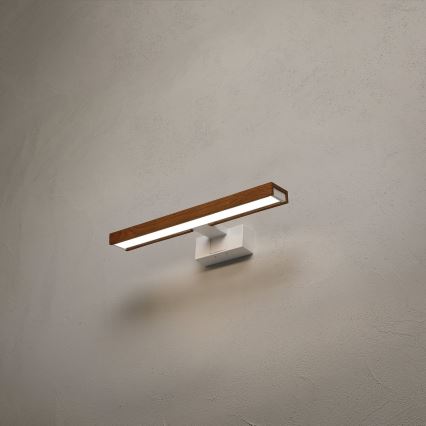 Brilagi - Éclairage LED 3-en-1 pour miroir de salle de bain WOODY MIRROR LED/8W/230V 40 cm IP44 blanc/chêne cerisier
