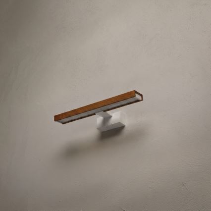 Brilagi - Éclairage LED 3-en-1 pour miroir de salle de bain WOODY MIRROR LED/8W/230V 40 cm IP44 blanc/chêne cerisier