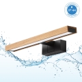 Brilagi - Éclairage LED 3 en 1 pour miroir de salle de bains WOODY MIRROR LED/8W/230V IP44 noir/chêne