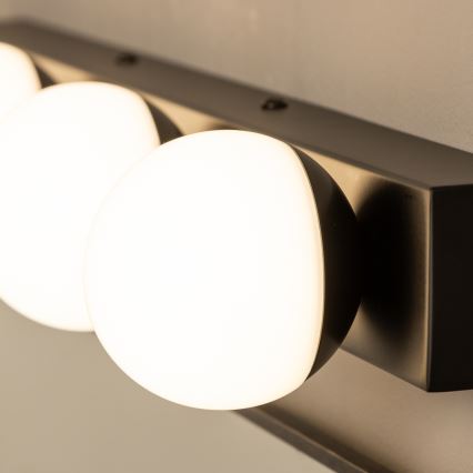 Brilagi - Éclairage LED pour miroir de salle de bains HOLLYWOOD 4xLED/3W/230V 53 cm IP44 noir