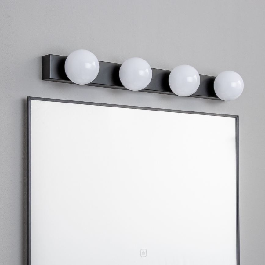 Brilagi - Éclairage LED pour miroir de salle de bains HOLLYWOOD 4xLED/3W/230V 53 cm IP44 noir