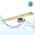 Brilagi - Éclairage LED pour miroir de salle de bains 3-en-1 WOODY MIRROR LED/12W/230V 60 cm IP44 chrome brillant/chêne